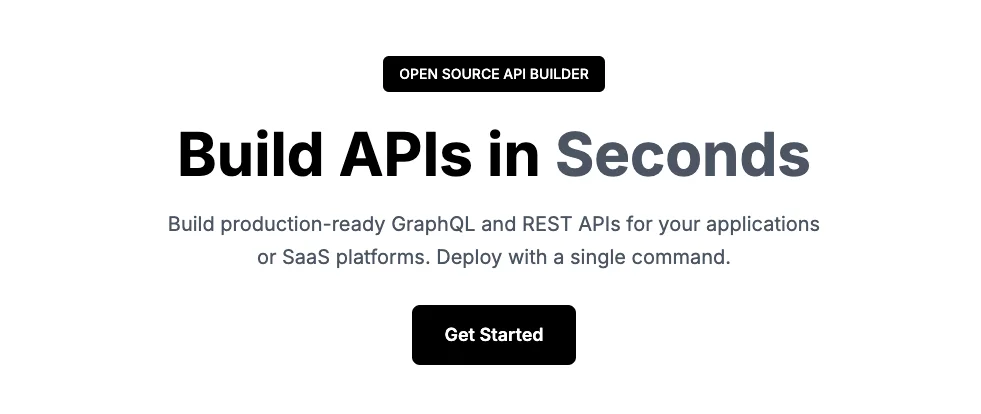 Apito – Instant No-Code GraphQL & REST API Builder